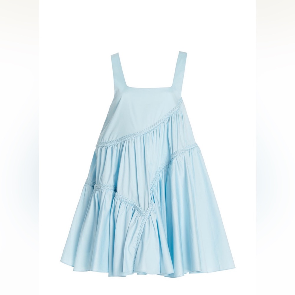 Aje Casabianca Braided Cotton Mini Dress